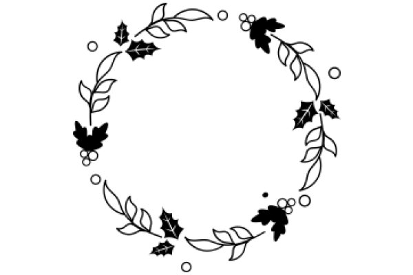 Holiday Wreath: A Illustration