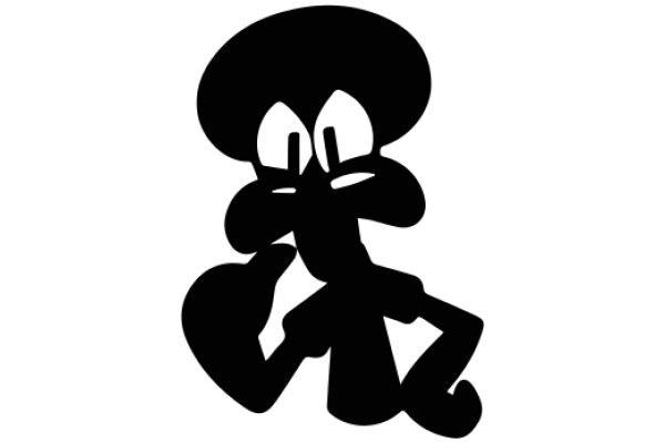 Silhouette of a Cartoon Character