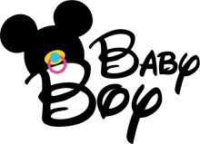 Whimsical Disney-Inspired Logo for Baby Boy