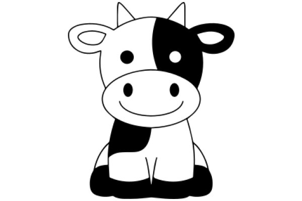 A Friendly Cow with a Smile