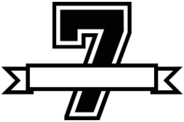 Stylized Number Seven Logo with a Ribbon