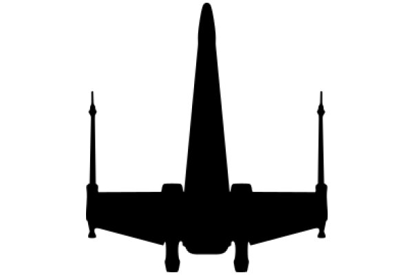 Silhouette of a Futuristic Aircraft