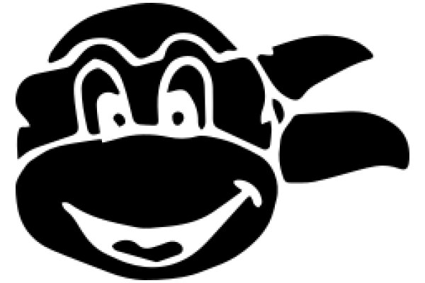 Stylized Logo of a Smiling Character with a Large Nose and Ears