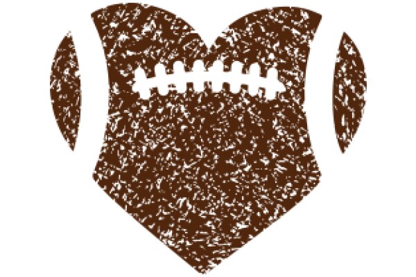 Stylized Football Logo with Texture