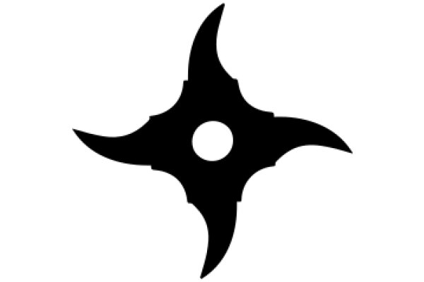 Stylized Black Bat Symbol