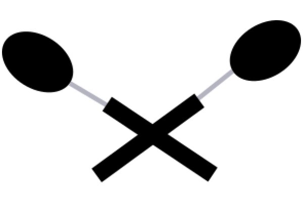 Simplistic Illustration of a Spoon and Ladle