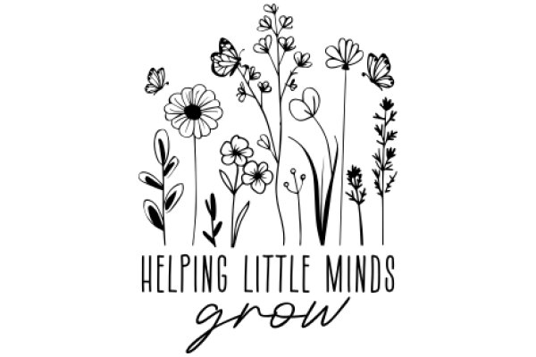 Growing Little Minds: A Collection of Flower and Butterfly Silhouettes