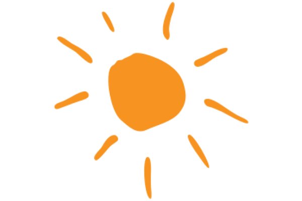 A Bright and Sunny Day: An Orange Sun in the Sky