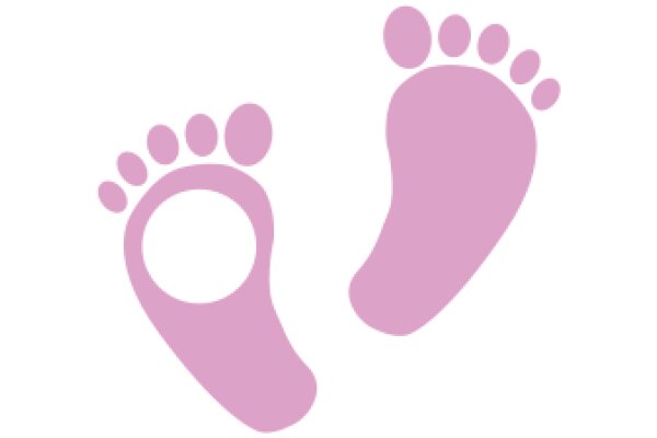 Simplistic Pink Footprint Logo