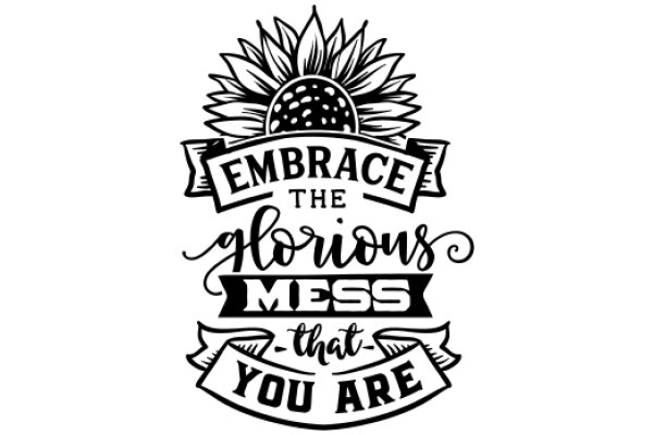 Embrace the Glorious Mess: A Motivational Quote for a Positive Mindset