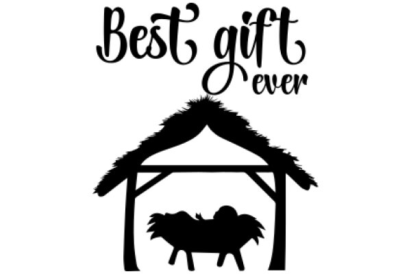 Best Gift Ever: A Silhouette of a Barn with a Sheep Inside