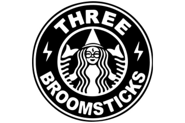 Three Broomsticks: A Logo for a Magical Cafe