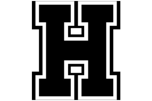 Stylized Letter 'H' with a Minimalist Design