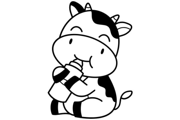 A Delightful Dairy Tale: A Cow's Dreamy Snack