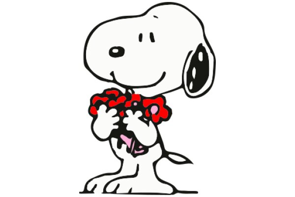 Snoopy's Delightful Red Rose