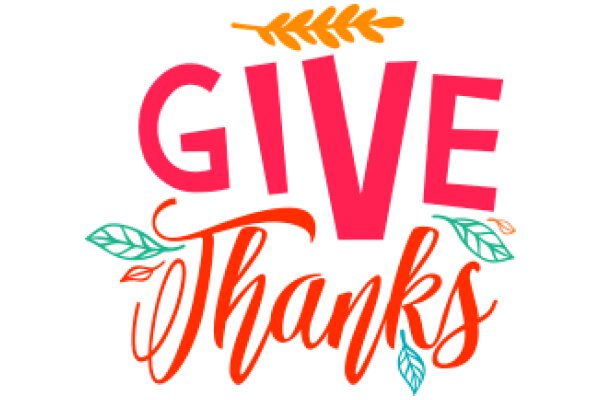 Give Thanks: A Festive Graphic Design