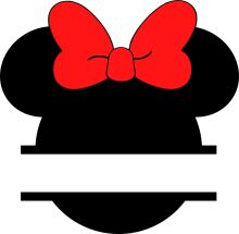 Minimalist Mickey Mouse Ear Logo