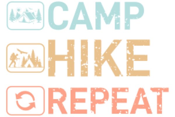 Camp, Hike, Repeat: A Graphic Design for Outdoor Adventure Enthusiasts