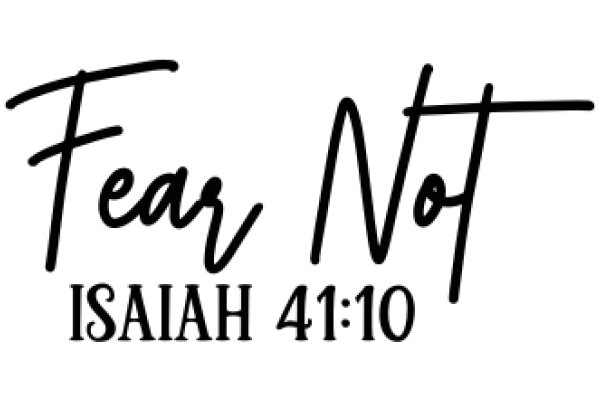 Fear Not: Isaiah 41:10