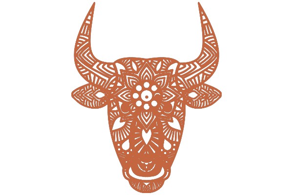 Stylized Bull Decoration: A Unique Artwork