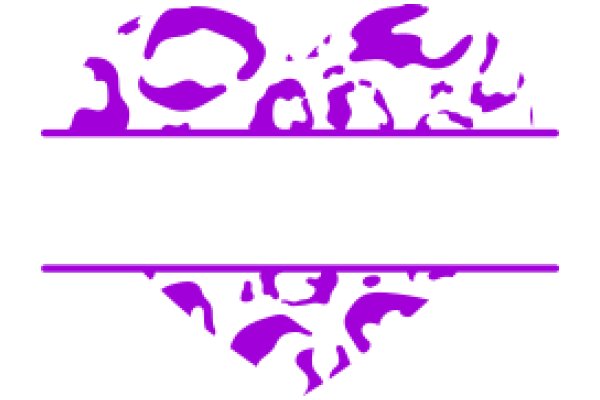 Stylized Purple Abstract Art on a White Background