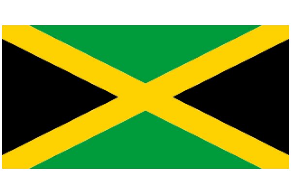 Vibrant and Colorful Flag of Jamaica