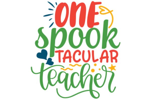 One Spooktacular Teacher: A Playful and Festive Sign for an Educator