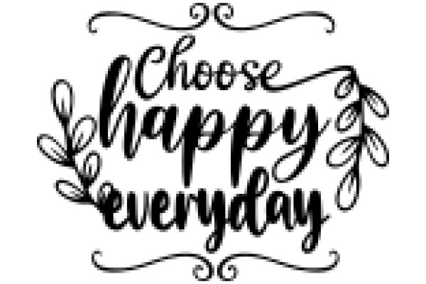 Choose Happiness Every Day: A Daily Affirmation Poster