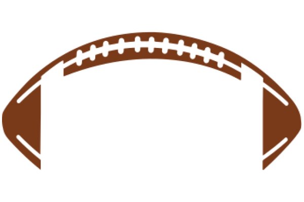 A Blurred Football Logo on a White Background