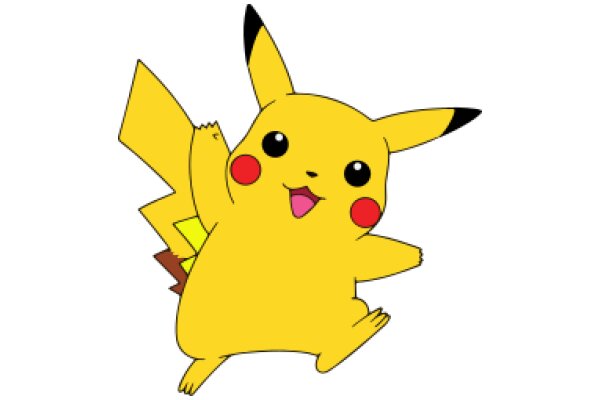 Pikachu's Playful Pose: A Delightful Display of Joy and Energy