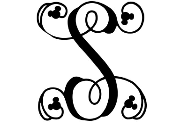 Stylized Lettering with Swirls and Circles