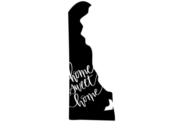 Home Sweet Home: A Silhouette of a House with a Warm Welcome