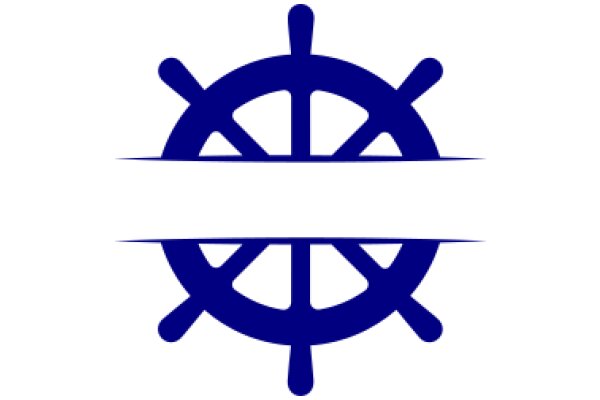 Stylized Blue Anchor Design