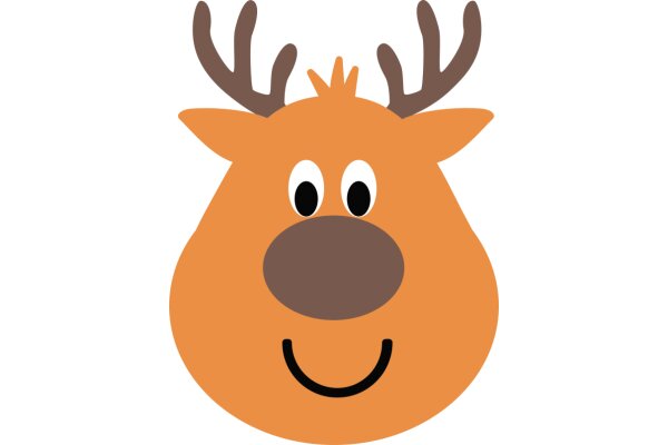 A Friendly Deer Character with a Smile