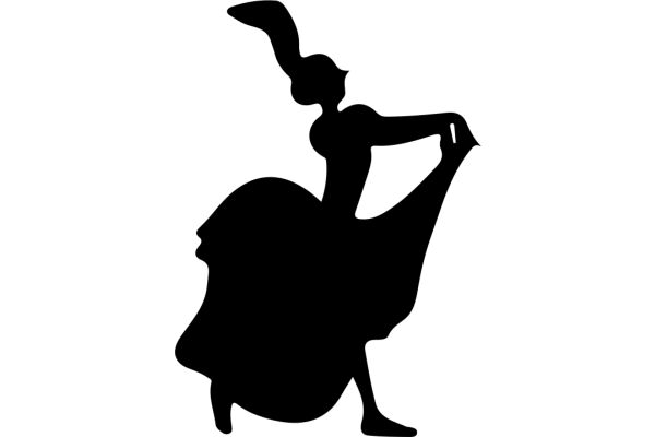 Silhouette of a Dancer in a Classic Pose