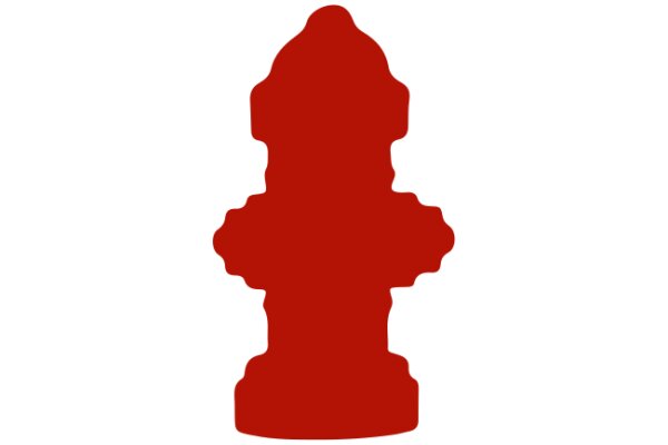 A Red Fire Hydrant Silhouette