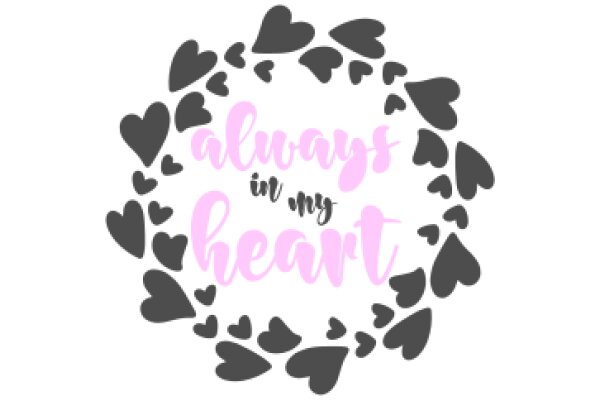 Always in My Heart: A Graphic Design with a Heartfelt Message