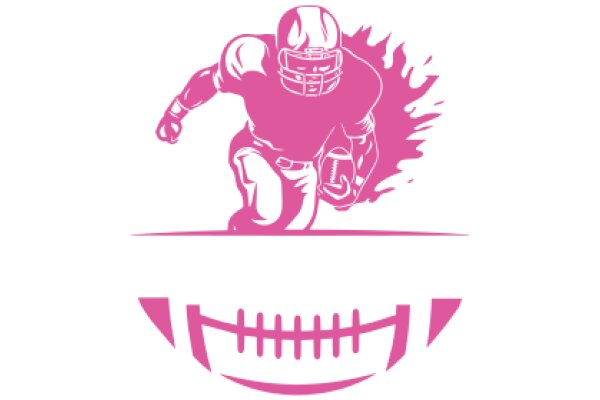 A Vintage Football Player Logo