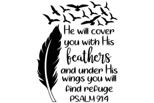 Winged Words of Wisdom: A Biblical Quote on Finding Refuge in Faith