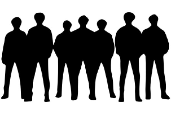 A Lineup of Silhouetted Figures