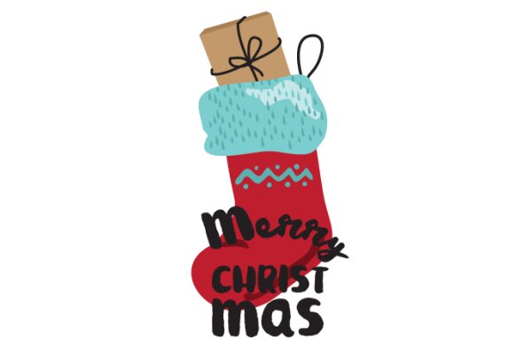 Merry Christmas: A Sticker Celebrating the Festive Season