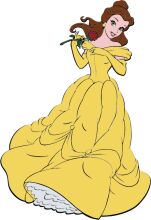 A Whimsical Illustration of a Princess in a Yellow Dress