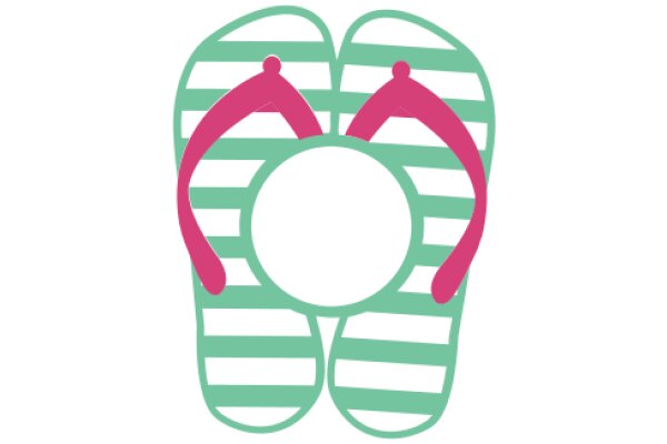 Stylish Flip Flops with a Pop of Pink