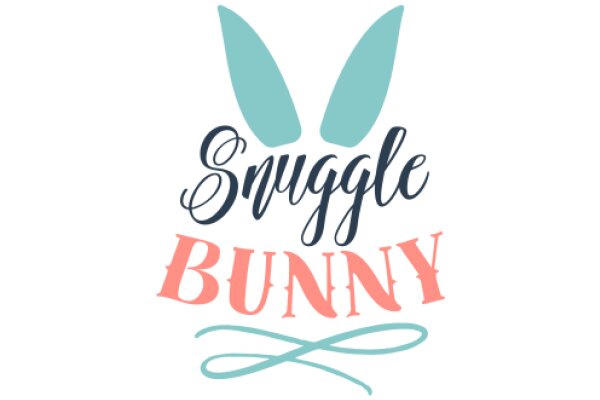 Cute Easter Bunny Logo: Snuggle Bunny