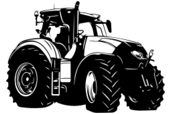 A Classic Illustration of a Farm Tractor