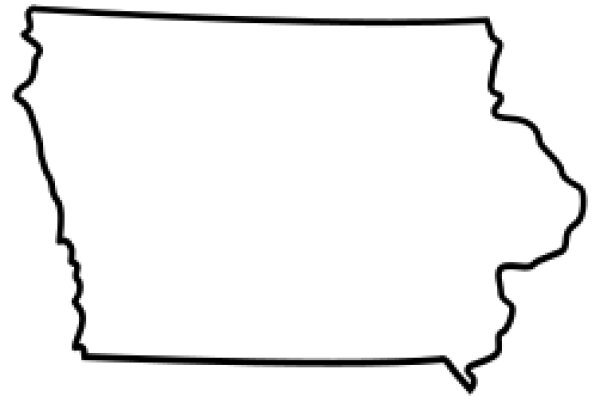 Simplified State Outline: A Graphic Representation of the State of Missouri