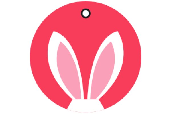 A Playful Pink Bunny Icon