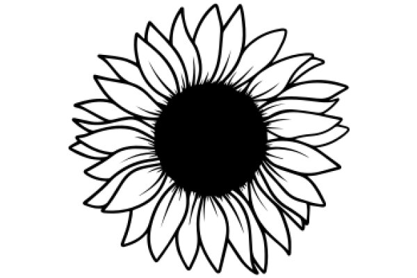 Simplistic Illustration of a Sunflower