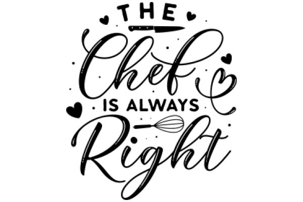 The Chef's Credo: Always Right