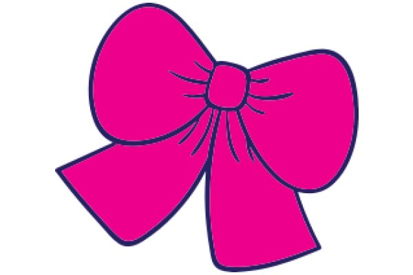 Vibrant Pink Bow with a Touch of Whimsy